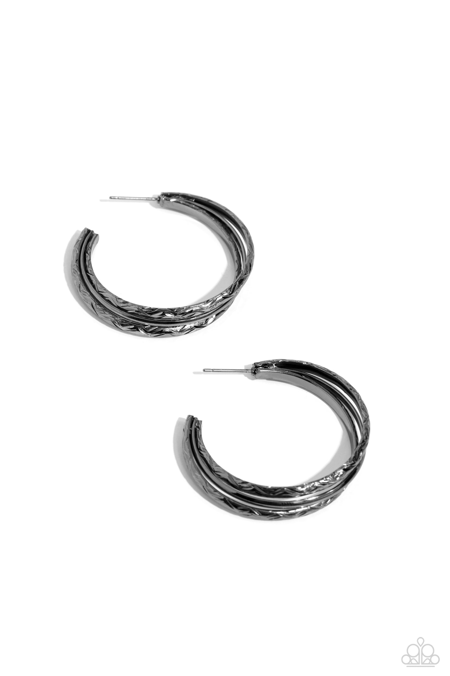 CONTOUR de Force - Black Earring