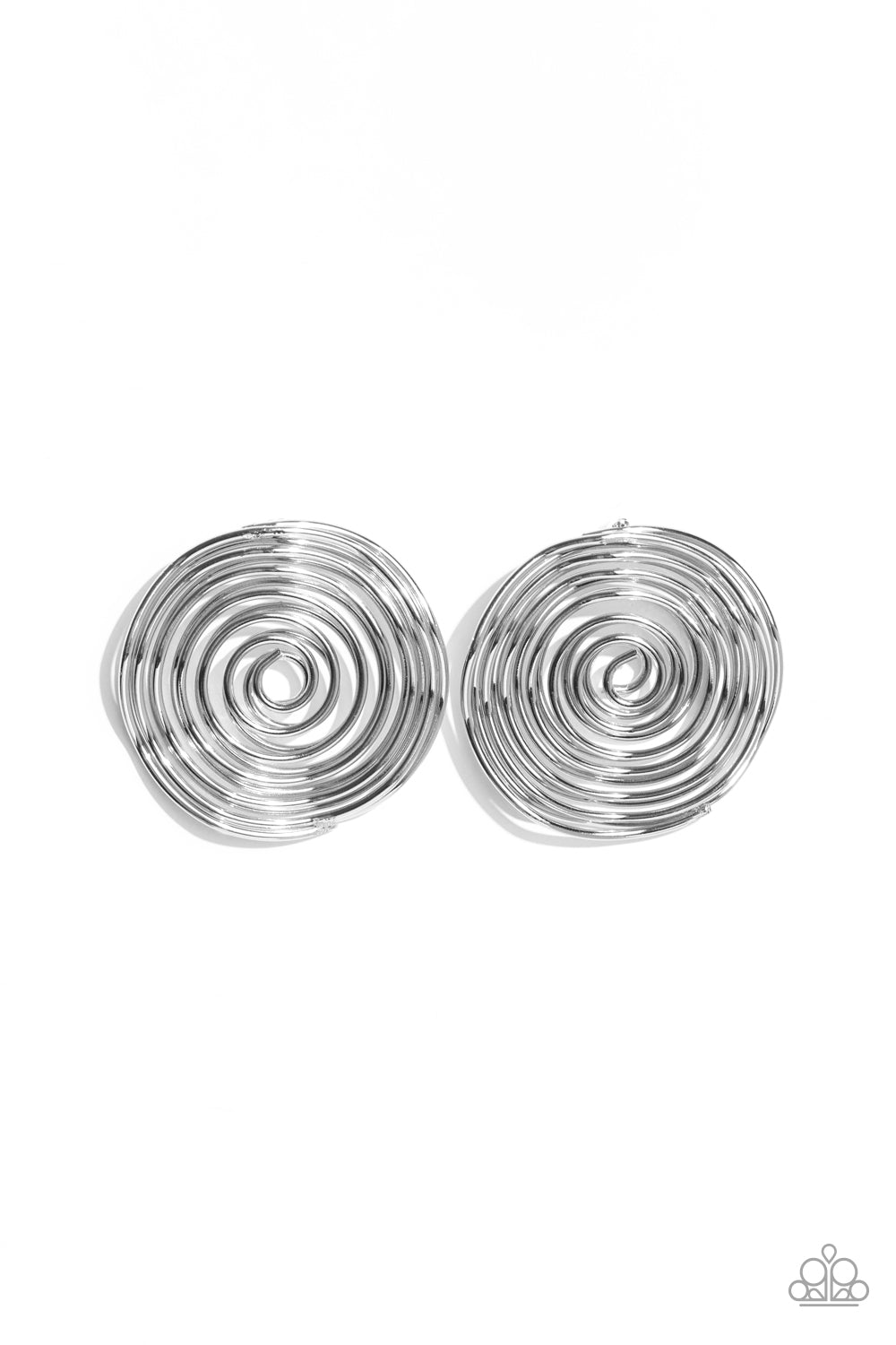 COIL Over - Silver Earring