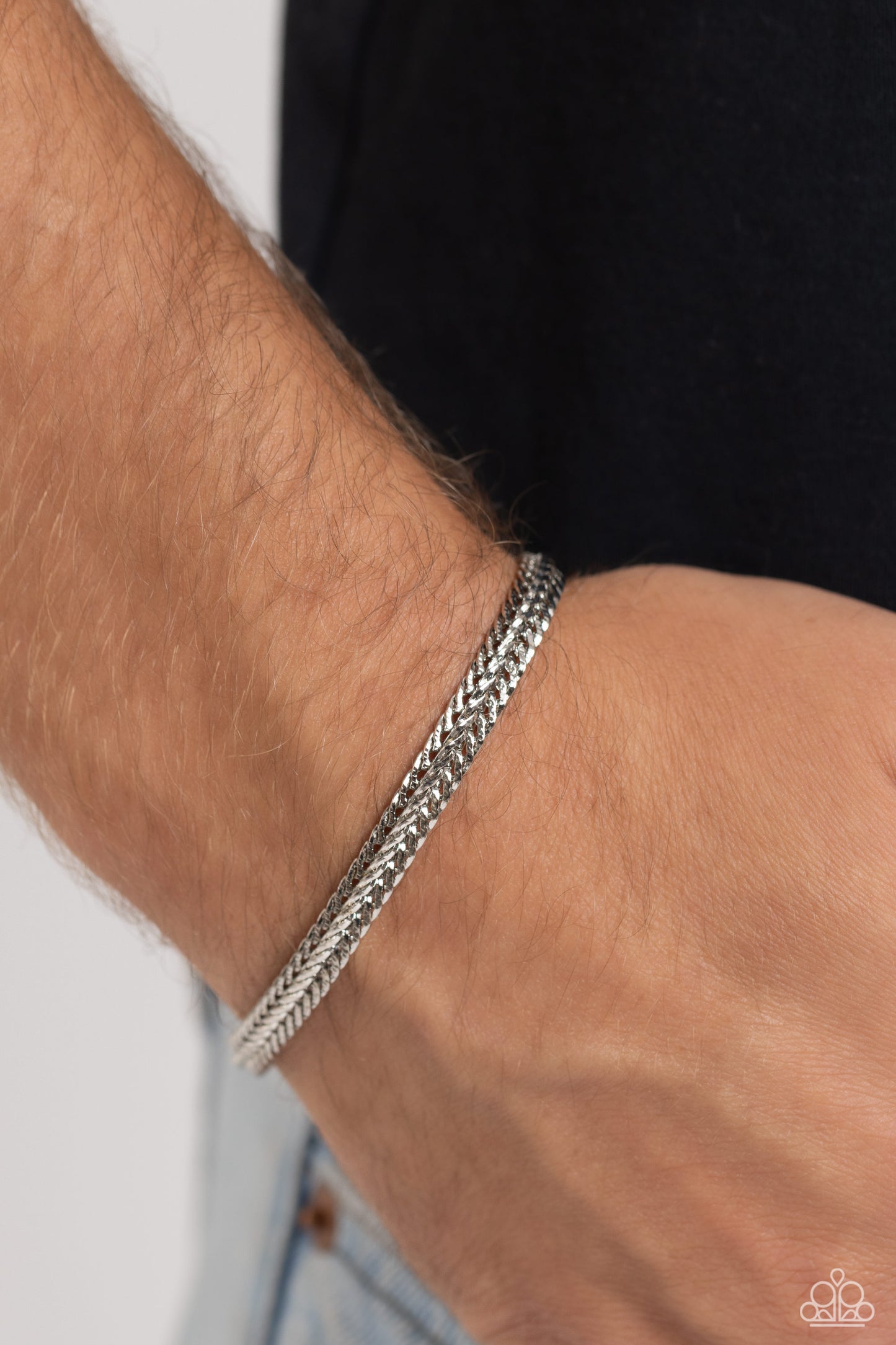 Cable Train - Silver Bracelet