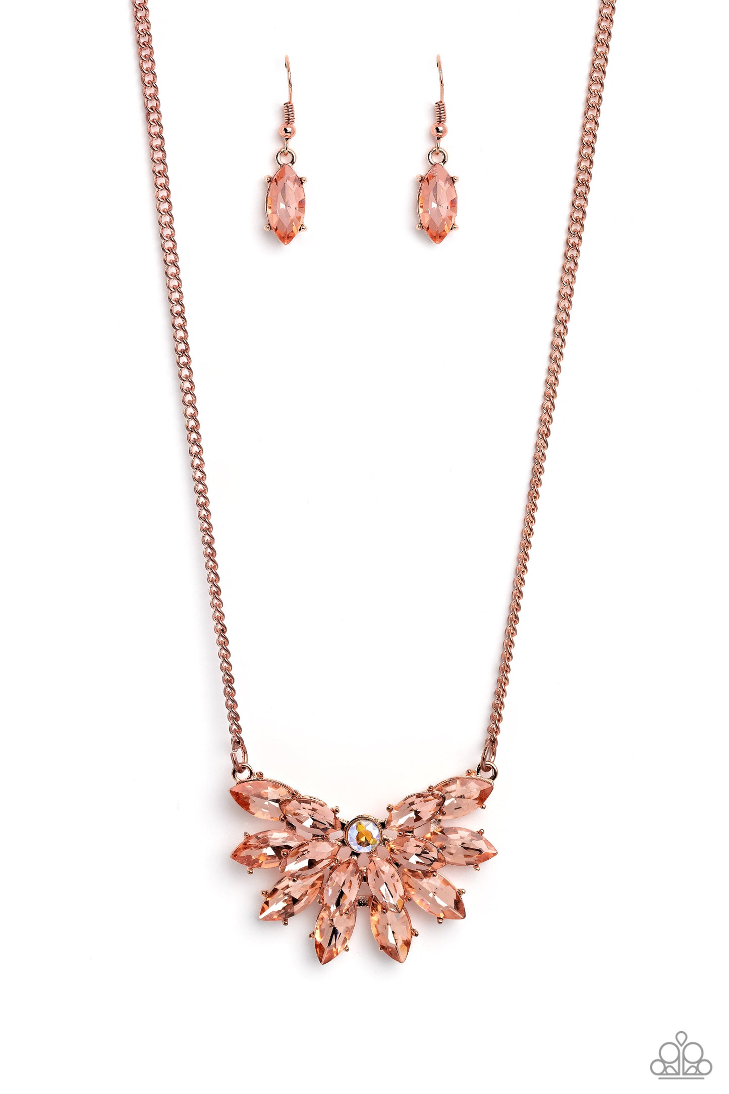 Frosted Florescence - Copper Necklace