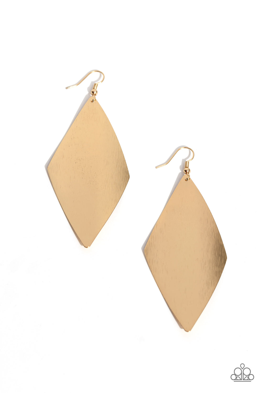 Retro Rally - Gold Earring