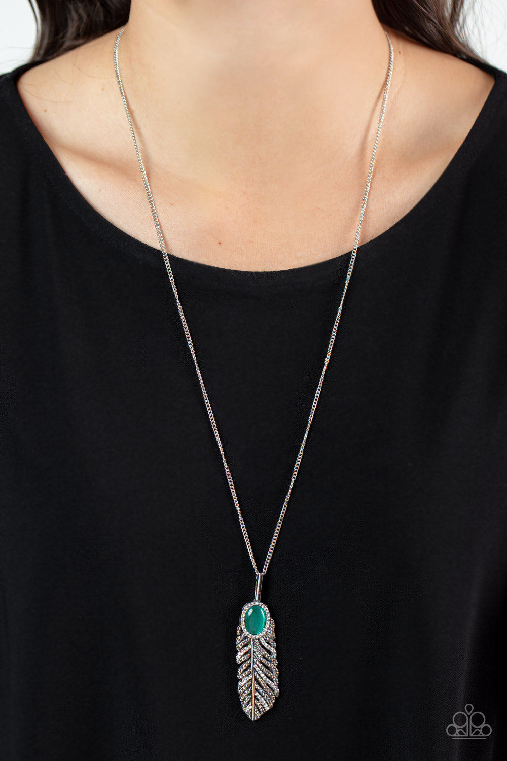 Pure QUILL-Power - Green Necklace