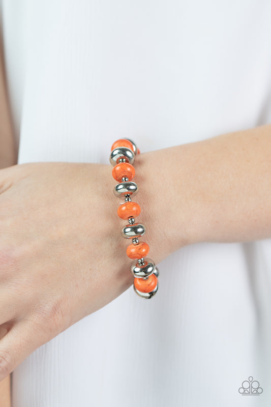 Stone Age Aesthetic - Orange Bracelet