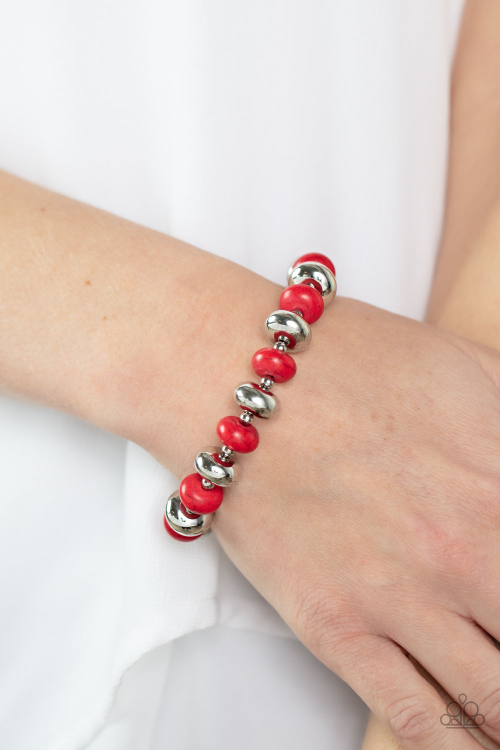 Stone Age Aesthetic - Red Bracelet