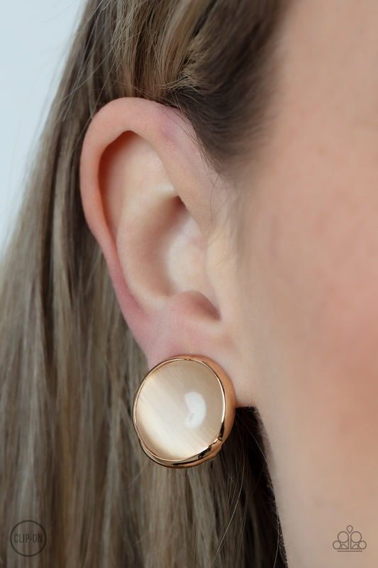 Cool Pools - Gold Earring