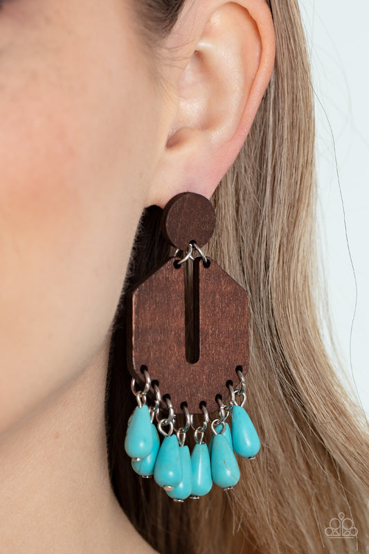 Western Retreat - Blue Earring