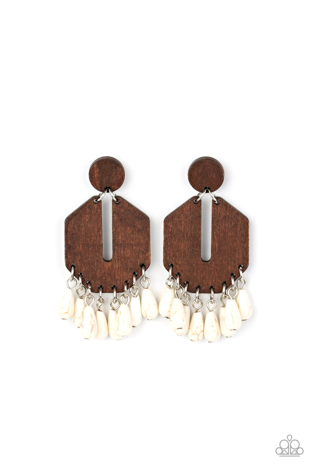 Western Retreat - White Earring