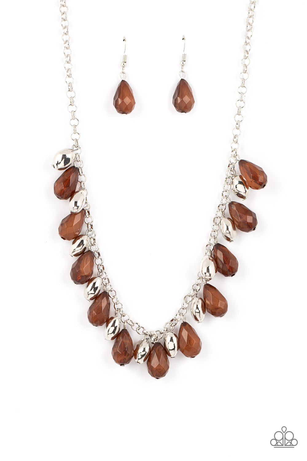 Summertime Tryst - Brown Necklace