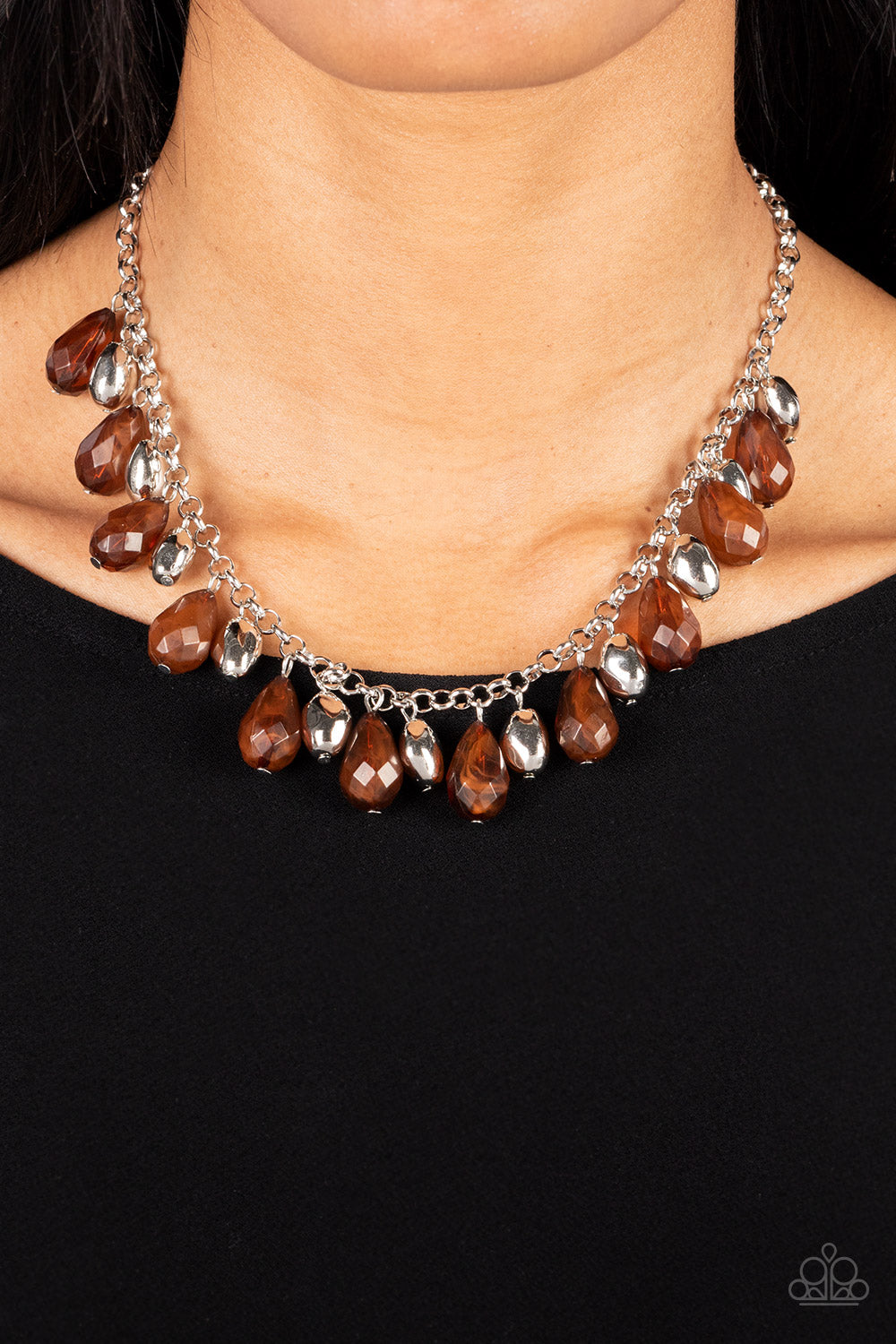 Summertime Tryst - Brown Necklace