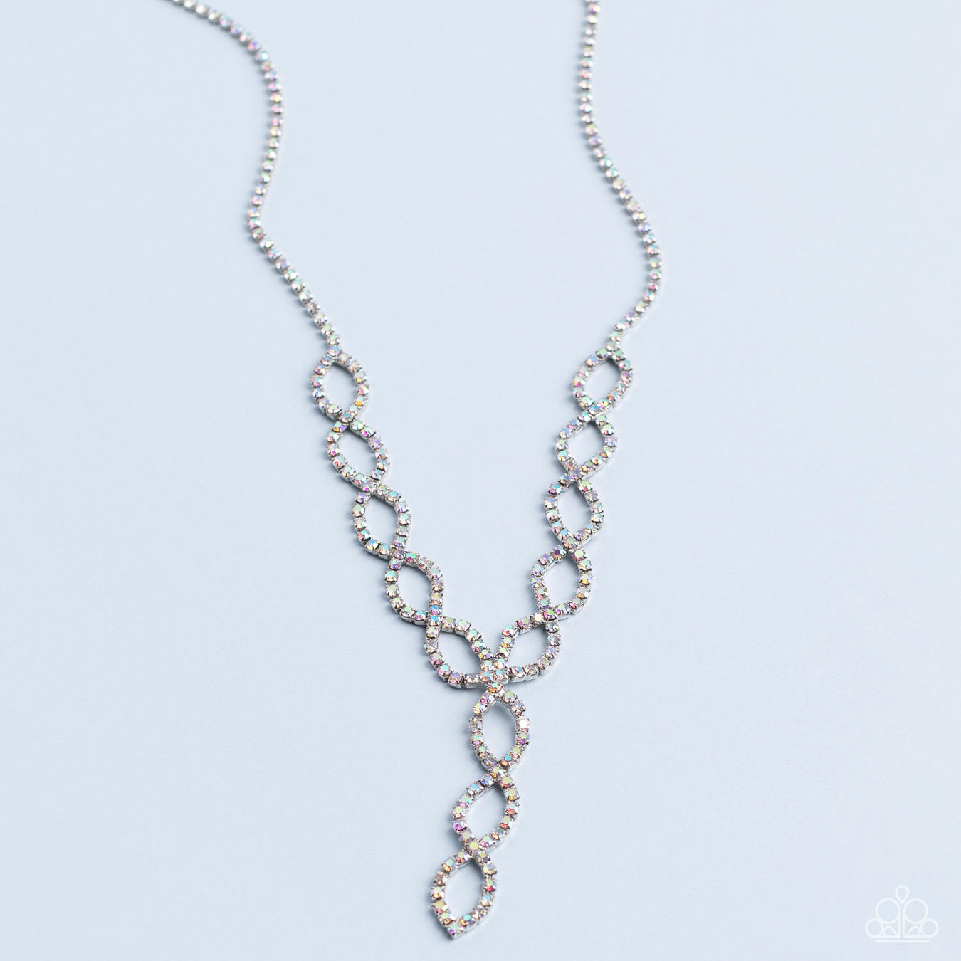 Infinitely Icy - Multi Necklace - September 2022 Life of the Party - Stacie's Bling Shop