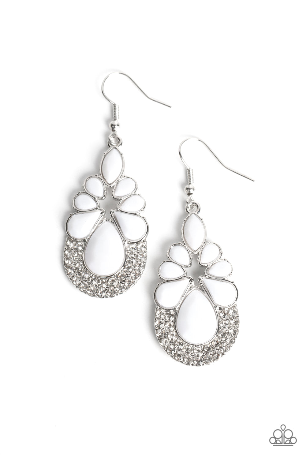 Beachfront Formal - White Earring