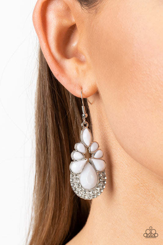 Beachfront Formal - White Earring