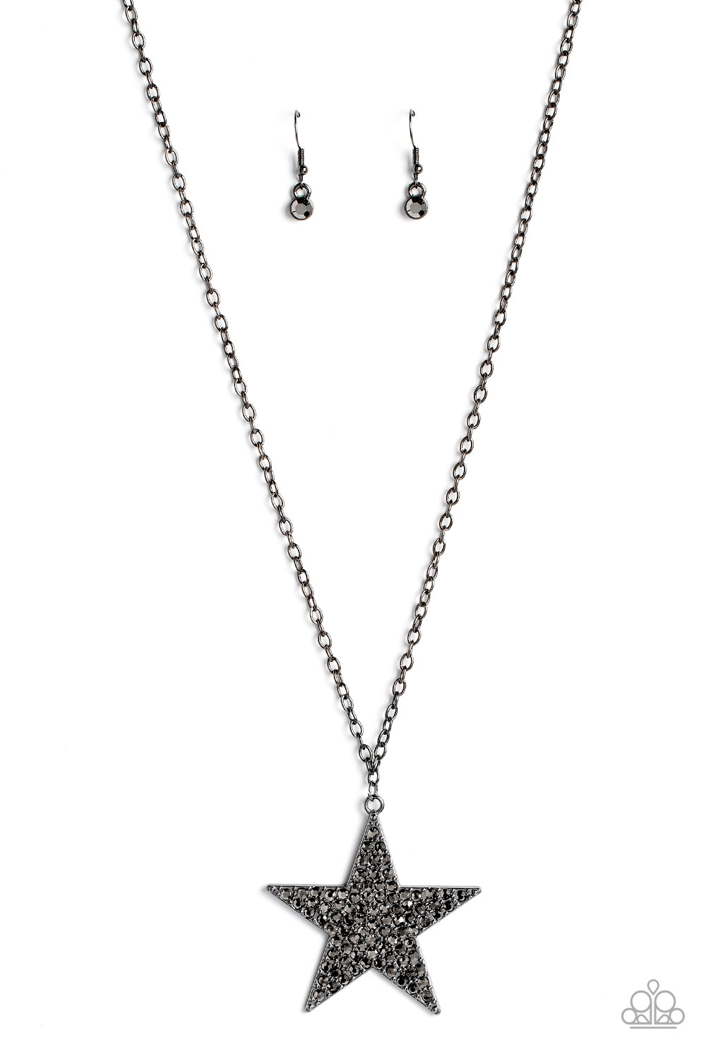 Rock Star Sparkle - Black Necklace