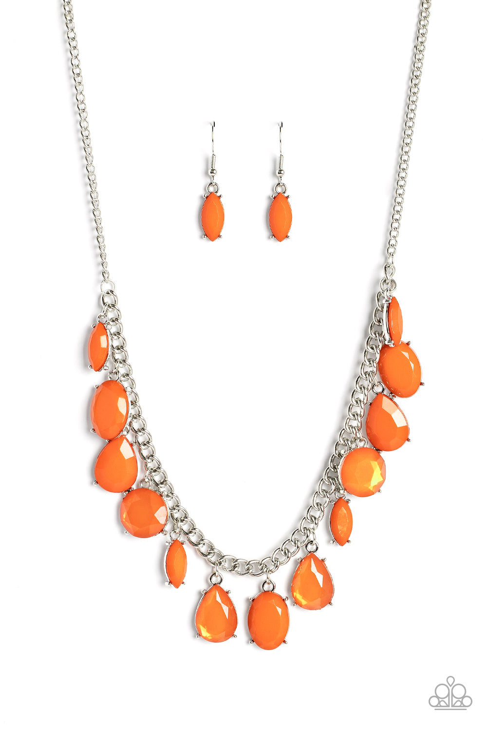 Fairytale Fortuity - Orange Necklace