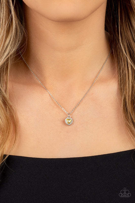 A Little Lovestruck - Yellow Necklace