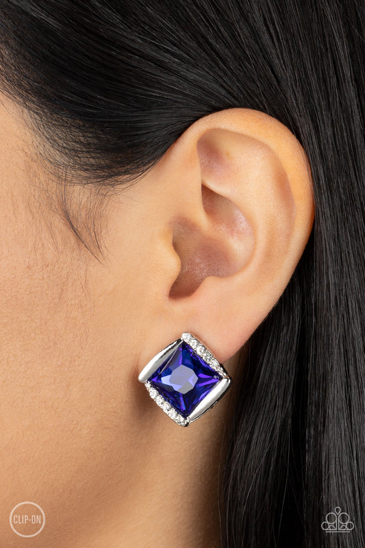 Sparkle Squared - Blue Earring