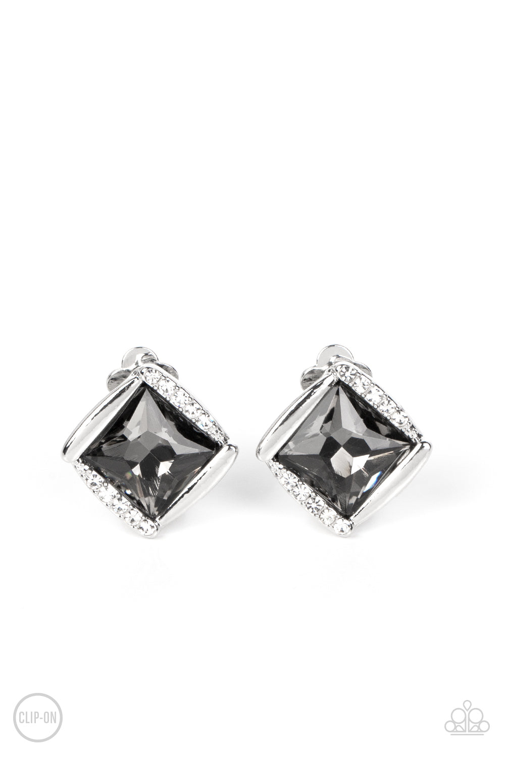 Sparkle Squared - Silver Earring