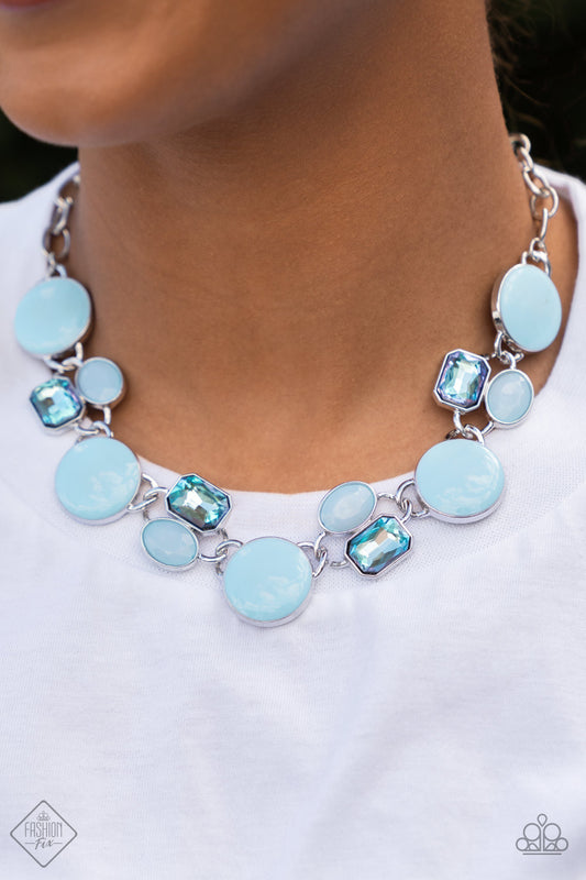 Dreaming in MULTICOLOR - Blue Necklace - Fashion Fix Exclusive May 2022