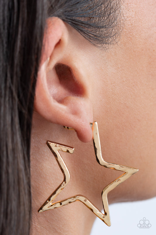 All-Star Attitude - Gold Earring