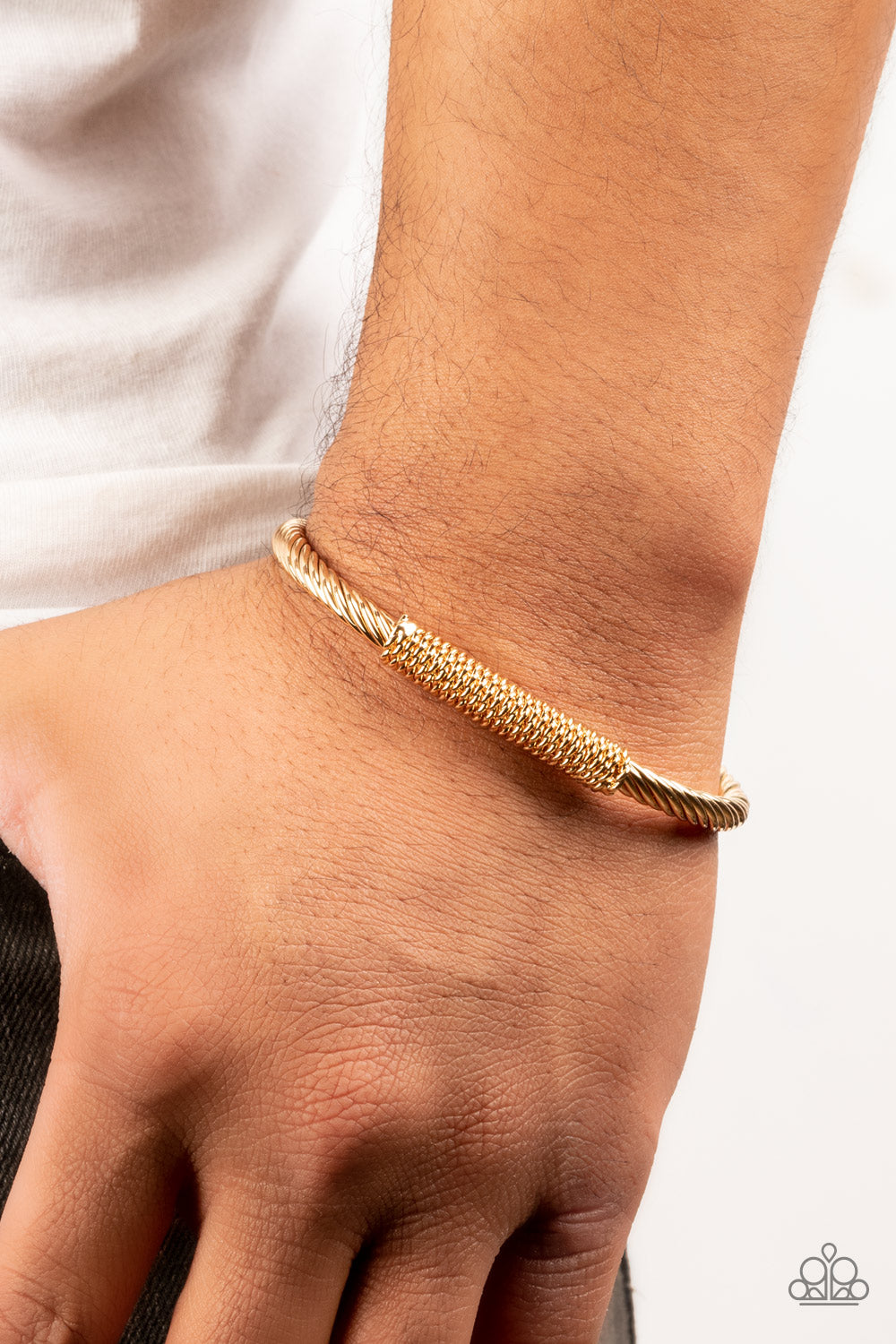 CABLE-Minded - Gold Bracelet