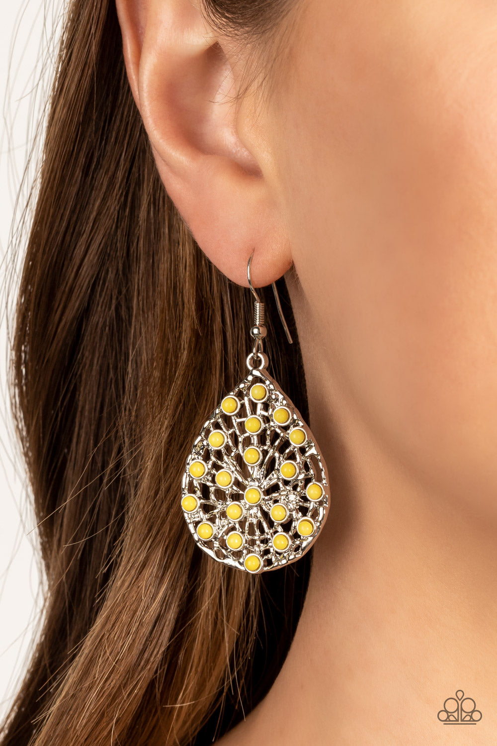 Botanical Berries - Yellow Earring