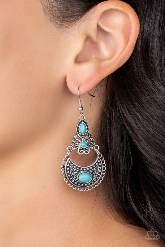 Sahara Samba - Blue Earrings