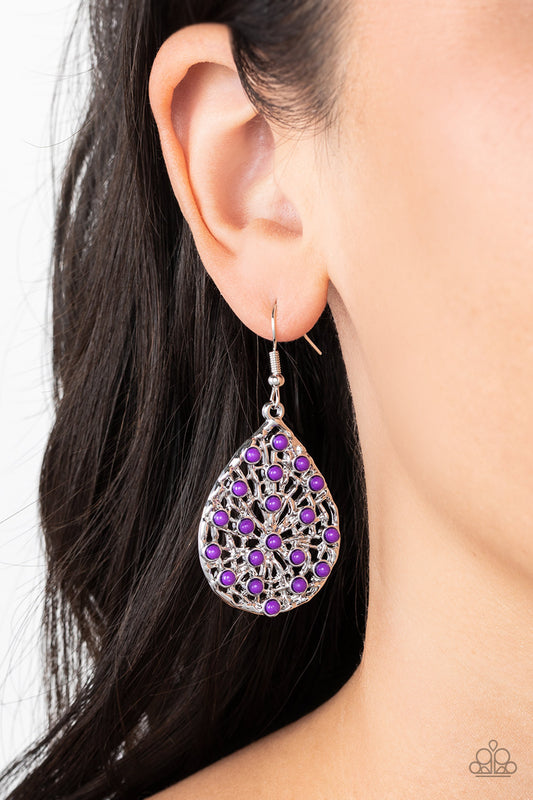 Botanical Berries - Purple Earring