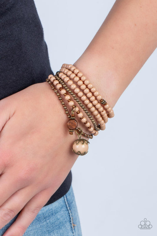 Epic Escapade - Brown Bracelet