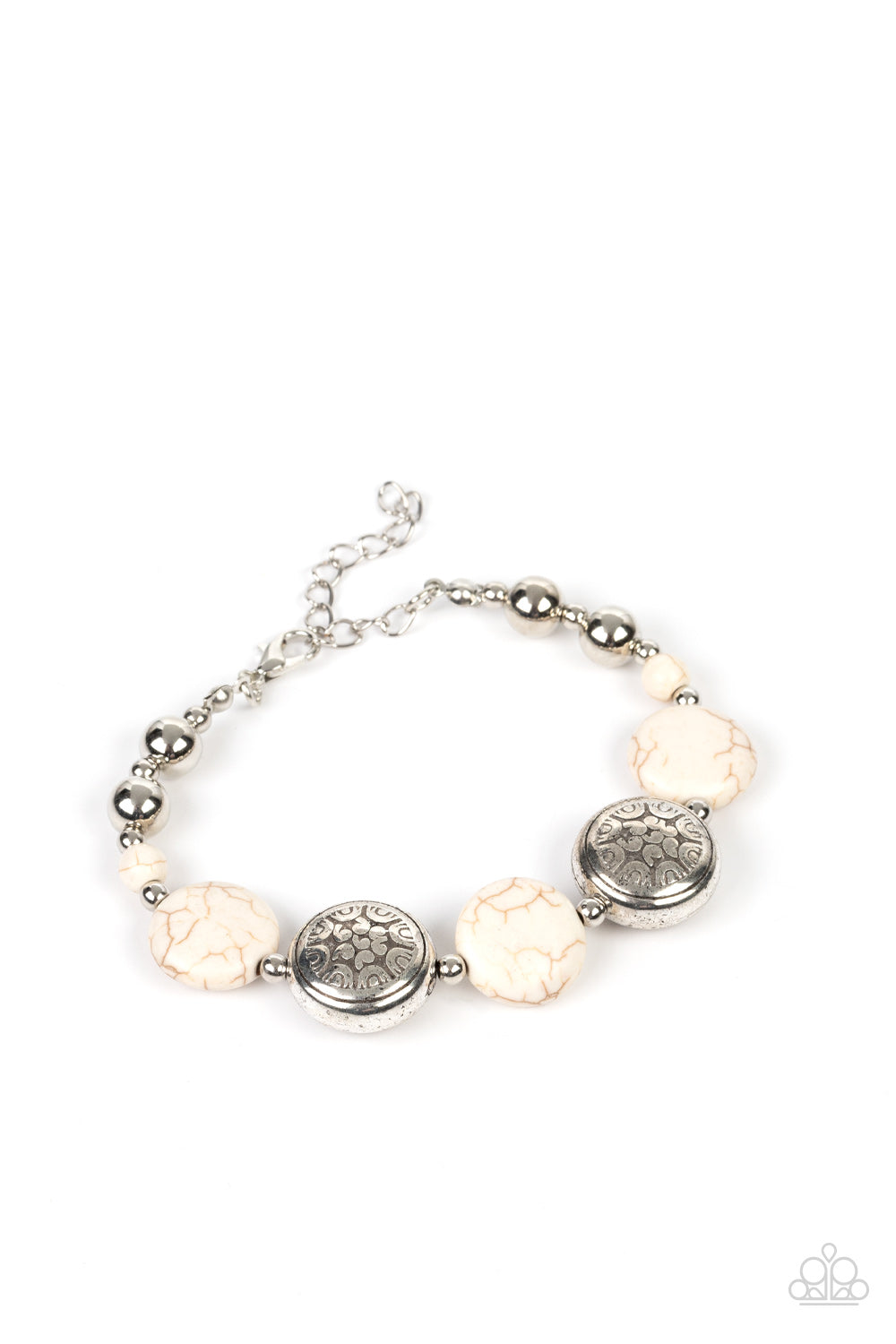 Oasis Orchard - White Bracelet