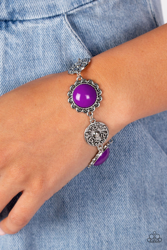 Positively Poppy - Purple Bracelet