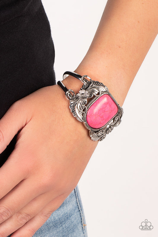 Dune Garden - Pink Cuff Bracelet