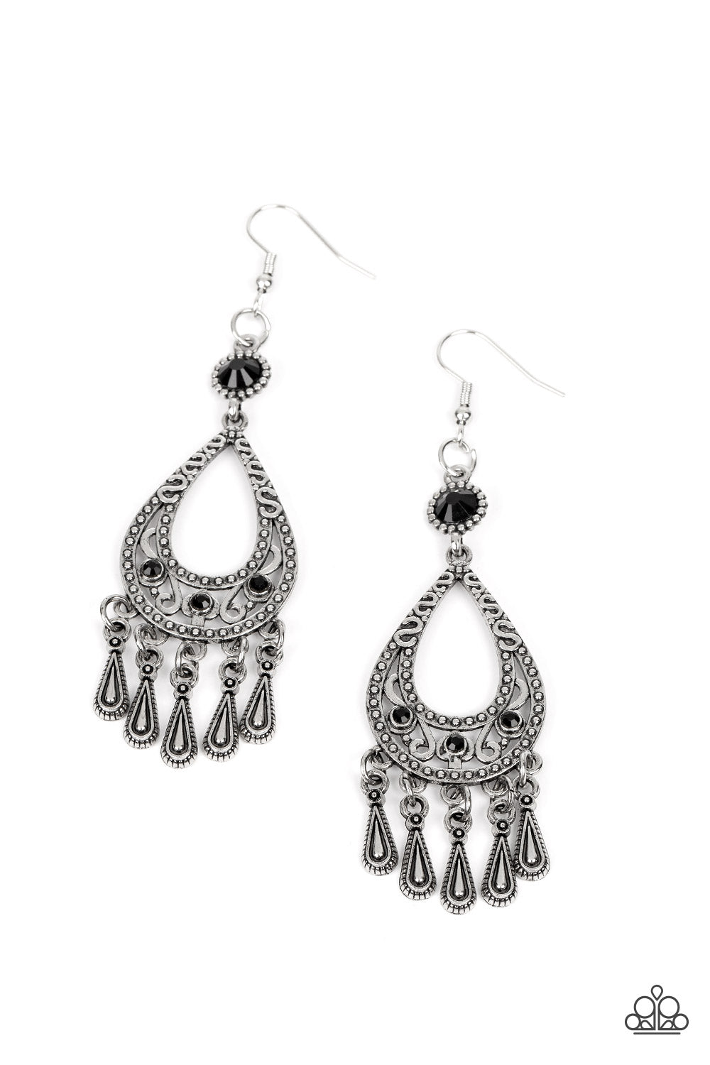 Viva la DIVA - Black Earrings