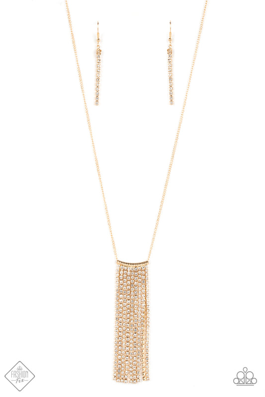 Stellar Crescendo - Gold Necklace - Fashion Fix July 2022