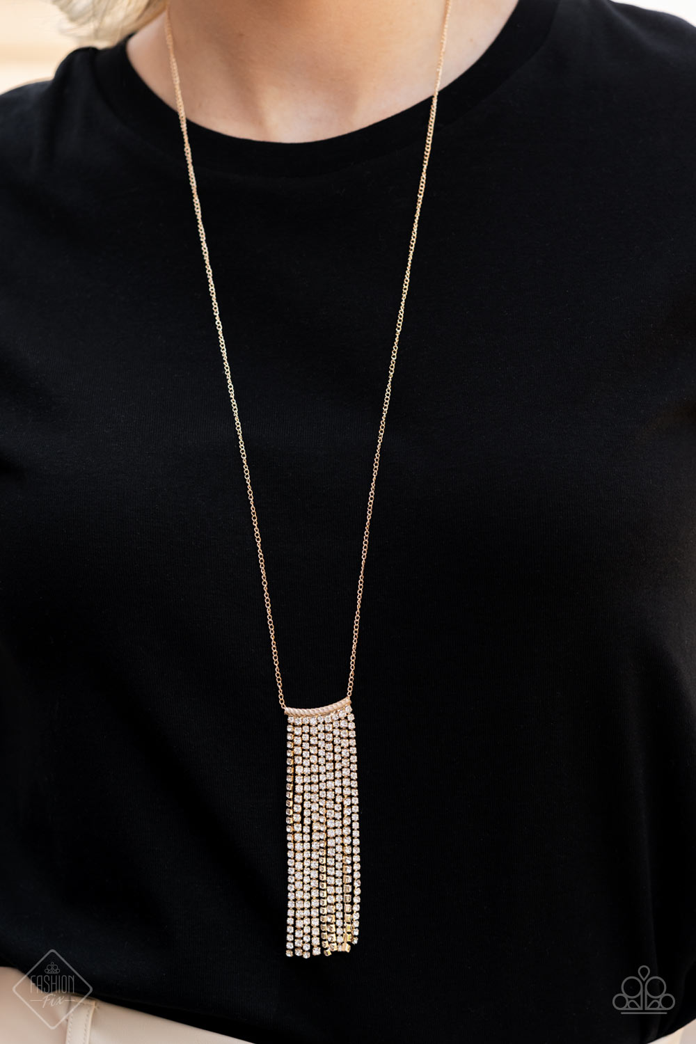 Stellar Crescendo - Gold Necklace - Fashion Fix July 2022