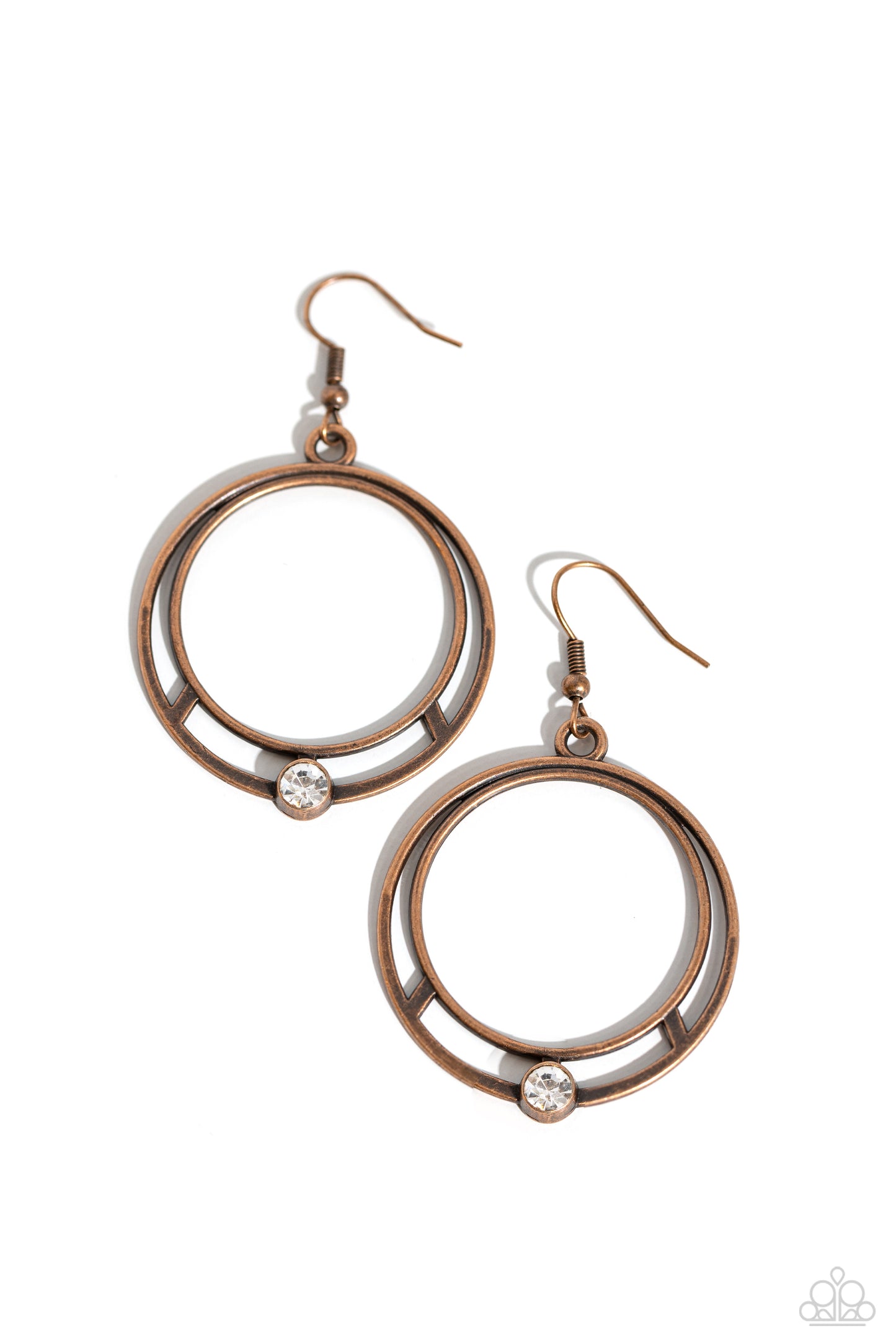 Refined Rotation - Copper Earring