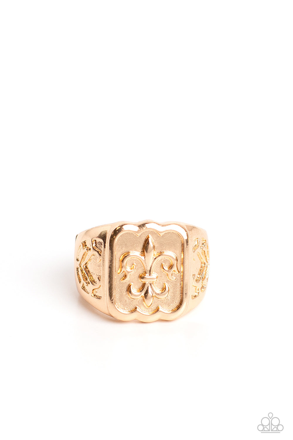 Fiercely Fleur-De-Lis - Gold Men's Ring