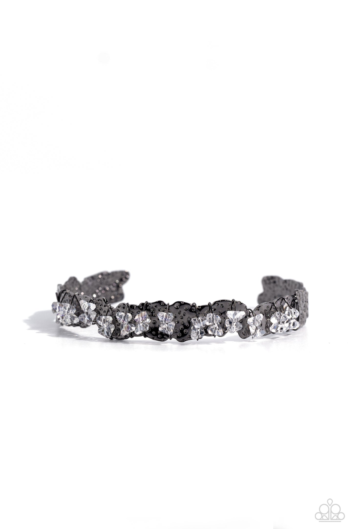 Enticingly Icy - Black Bracelet