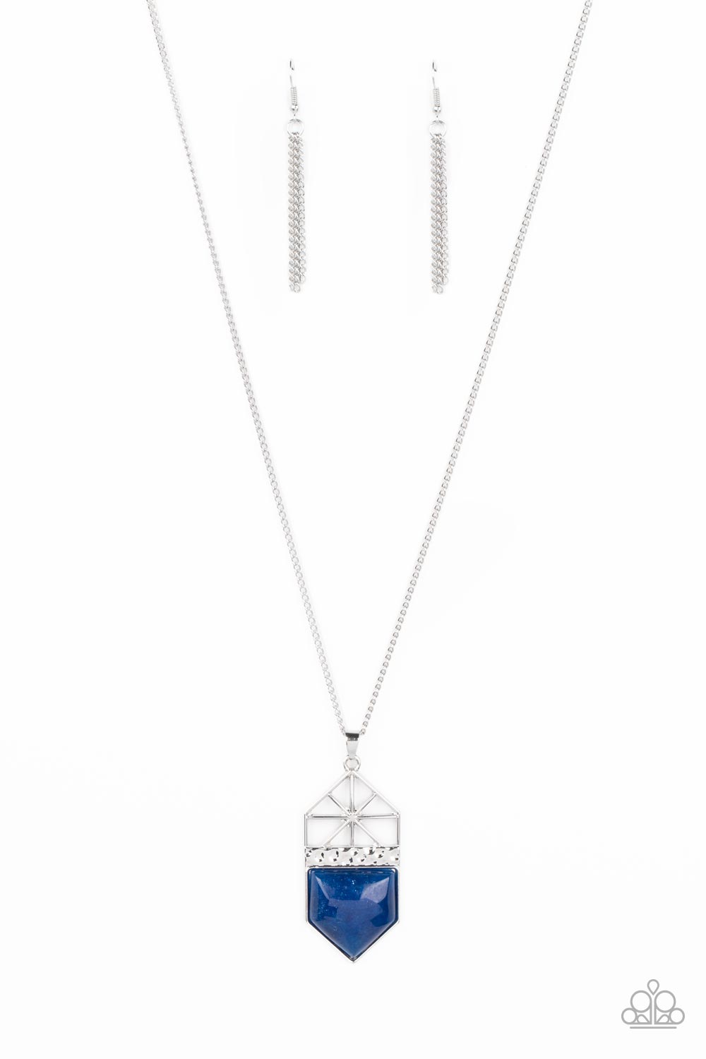 Trailblazing Talisman - Blue Necklace