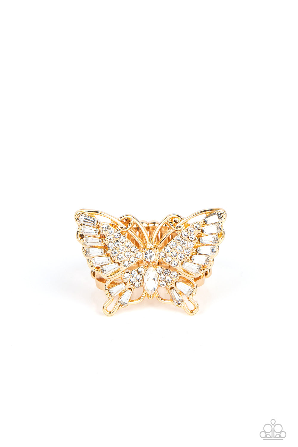 Fearless Flutter - Gold Butterfly Ring