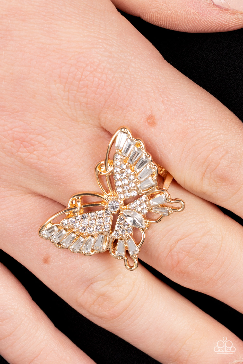 Fearless Flutter - Gold Butterfly Ring