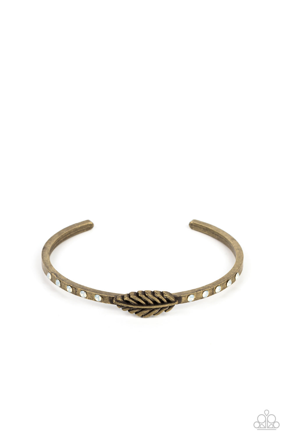 Free-Spirited Shimmer - Brass Bracelet