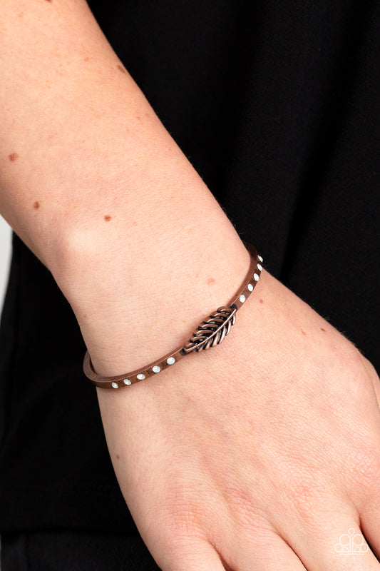 Free-Spirited Shimmer - Copper Bracelet