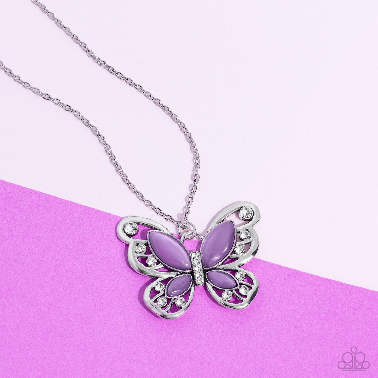 Wings Of Whimsy - Purple Necklace