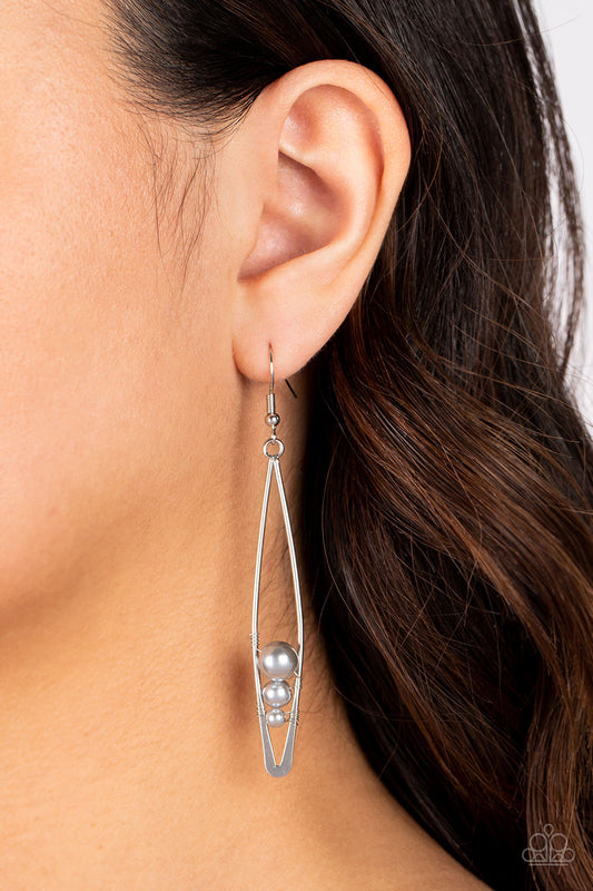 Atlantic Allure - Silver Earring