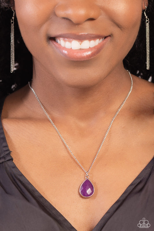 Sparkling Stones - Purple Necklace