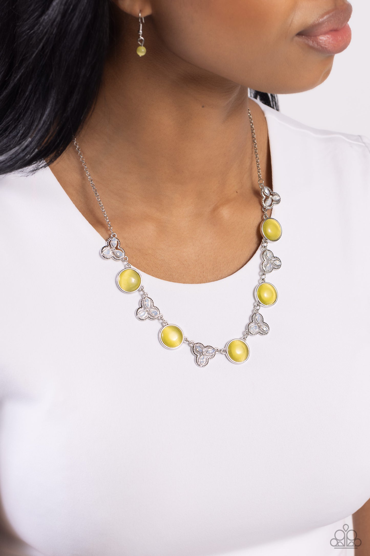 Floral Crowned - Yellow Necklace