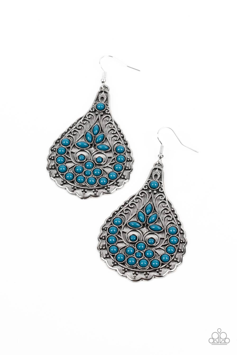 Botanical Beauty - Blue Earrings