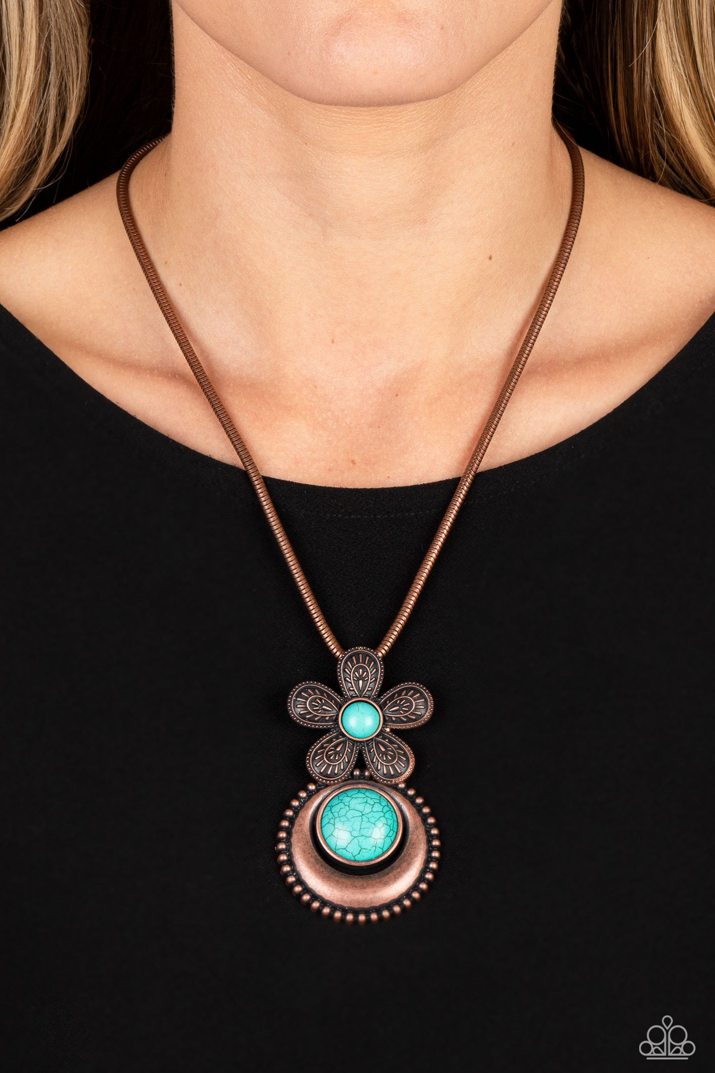 Bohemian Blossom - Copper Necklace