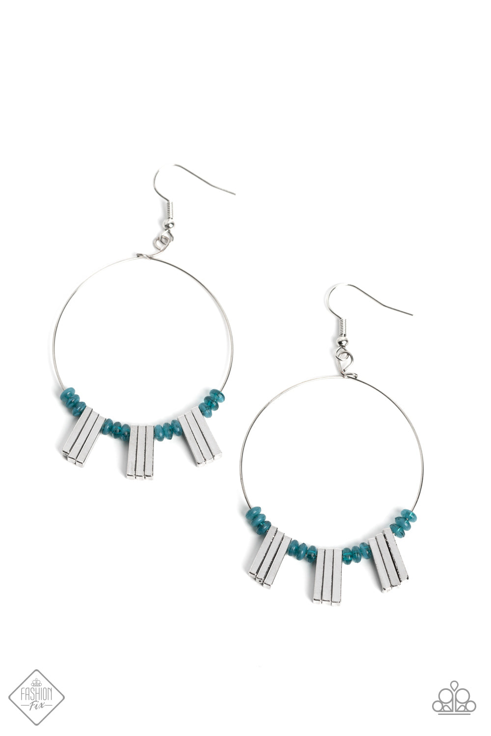 Luxe Lagoon - Blue Earrings - Fashion Fix October 2022