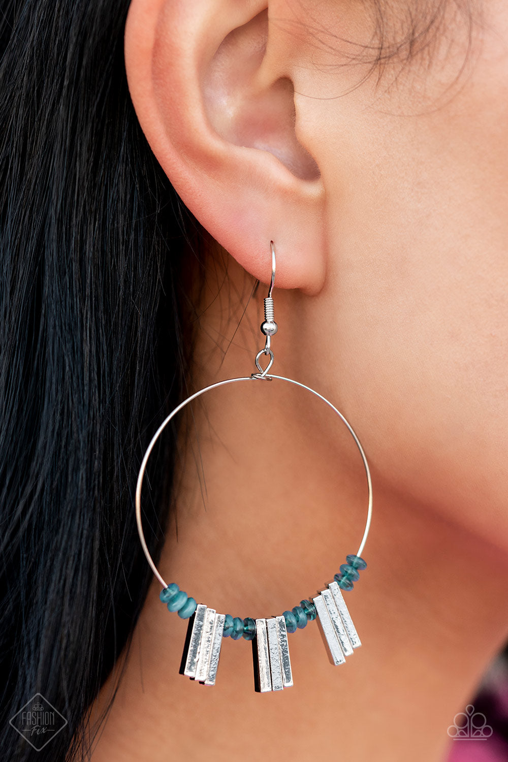 Luxe Lagoon - Blue Earrings - Fashion Fix October 2022